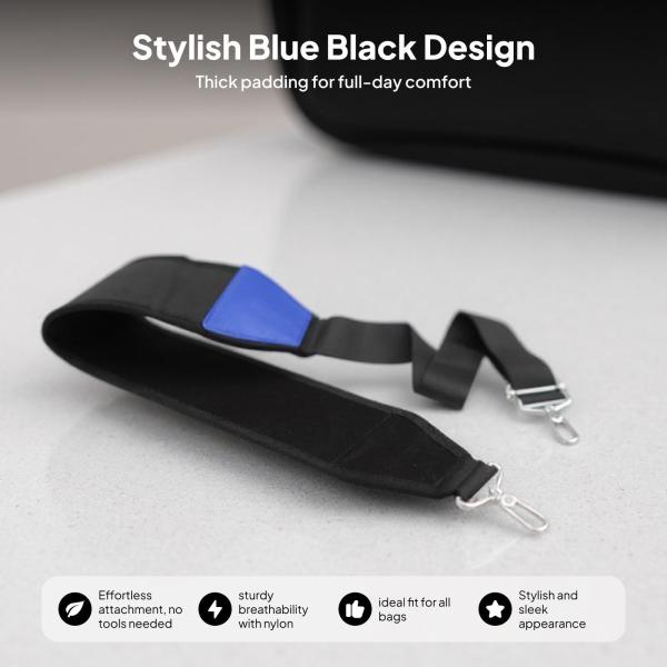 ユニバーサルショルダーストラップ交換用ゴルフバッグショルダーストラップゴルフバッグストラップ調節可能なベルト金属フック付き