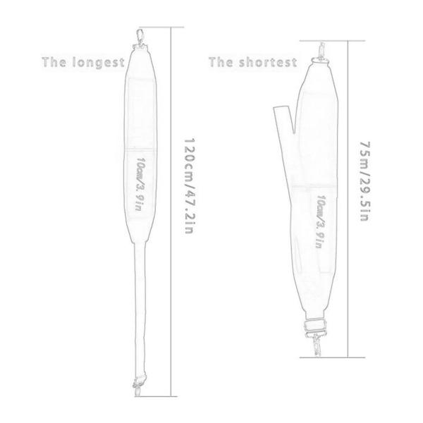ユニバーサルショルダーストラップ交換用ゴルフバッグショルダーストラップゴルフバッグストラップ調節可能なベルト金属フック付き