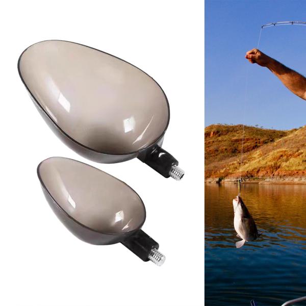 餌キャスティングスクープ餌スプーンネット魚釣りデバイス釣り餌スプーンダブルスプーン