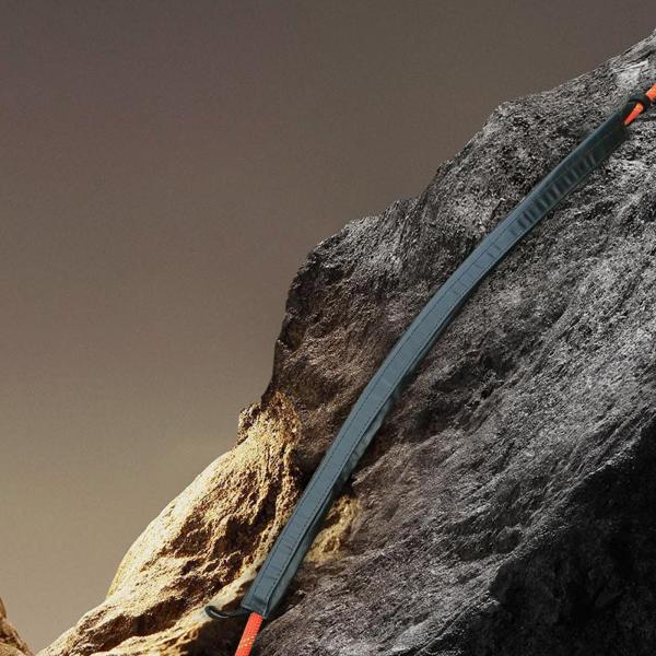 アウトドア  クライミング ロープ プロテクター アブセイリング 登山 ラペリング用 ブラック 35cm