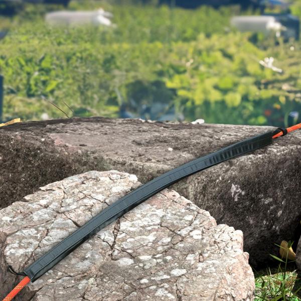 アウトドア  クライミング ロープ プロテクター アブセイリング 登山 ラペリング用 ブラック 50cm