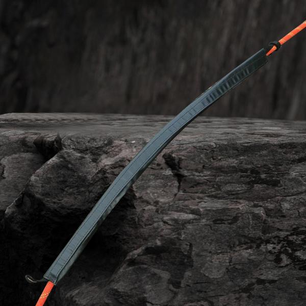 アウトドア  クライミング ロープ プロテクター ラペリング 登山 懸垂下降用 ブラック 50cm