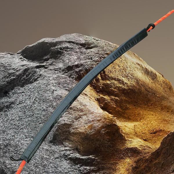 アウトドア  クライミング ロープ プロテクター ラペリング 登山 懸垂下降用 ブラック 50cm