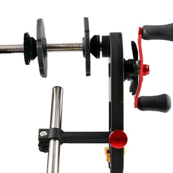 釣りリールラインスプーラー安定した調整可能な使いやすいポータブルリールホルダーハンドヘルド