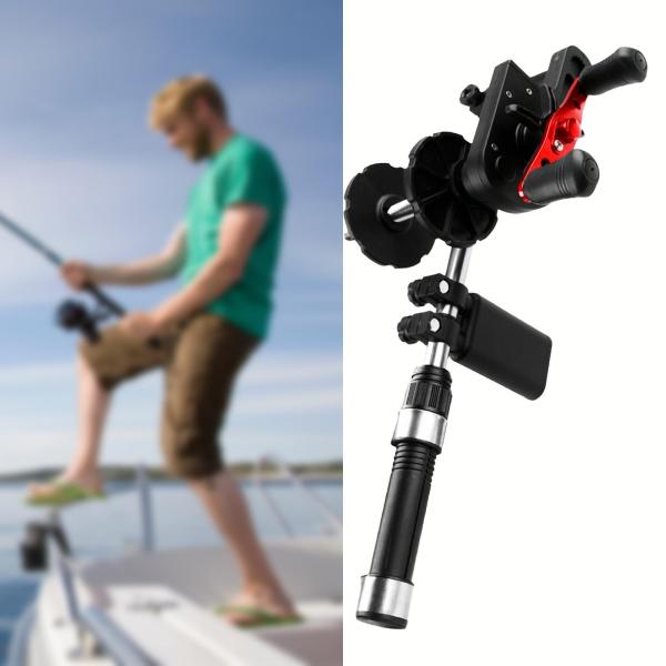 釣りリールラインスプーラー安定した調整可能な使いやすいポータブルリールホルダーハンドヘルド