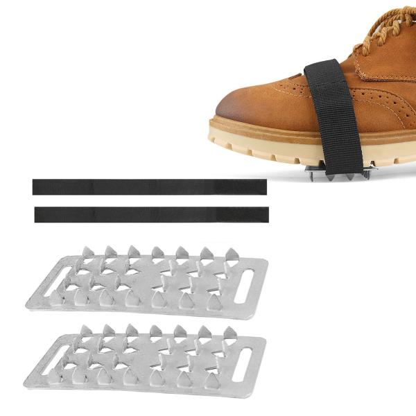 靴用アイゼン アイストラクション クリート 履物用 ステンレススチール 軽量 アイスグリッパー 靴スパイク ウォーキング ハイキング ジョギ