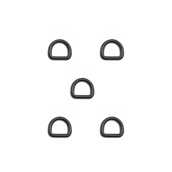 5 個 D リング極厚ハードウェアバッグリングストラップネクタイトートアクセサリー 0.3 センチメートル x 1.5 センチメートル x 