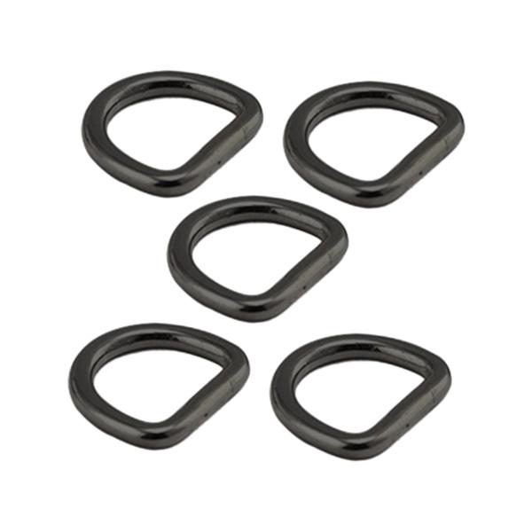 5 個 D リング極厚ハードウェアバッグリングストラップネクタイトートアクセサリー 0.3 センチメートル x 1.5 センチメートル x 