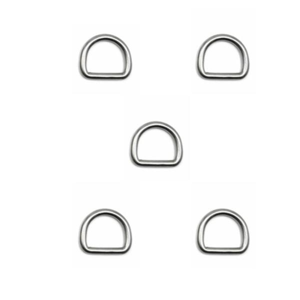 5 個 D リング極厚ハードウェアバッグリングストラップネクタイトートアクセサリー 0.3 センチメートル x 1.5 センチメートル x 