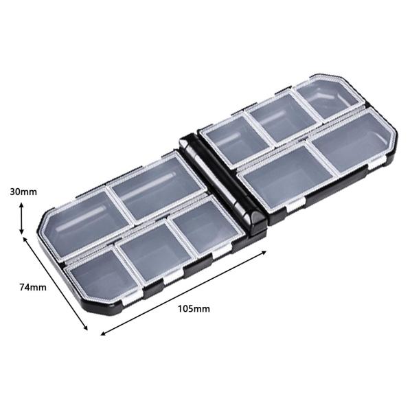 釣具ボックスコンテナケース厚いギアジグフックシンカーフック 10.5 センチメートル x 7.4 センチメートル x 3 センチメートル