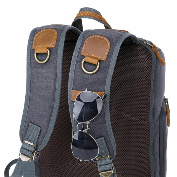カメラバックパック カメラケース トラベルバックパック バックパッキング 狩猟 登山用 グレー
