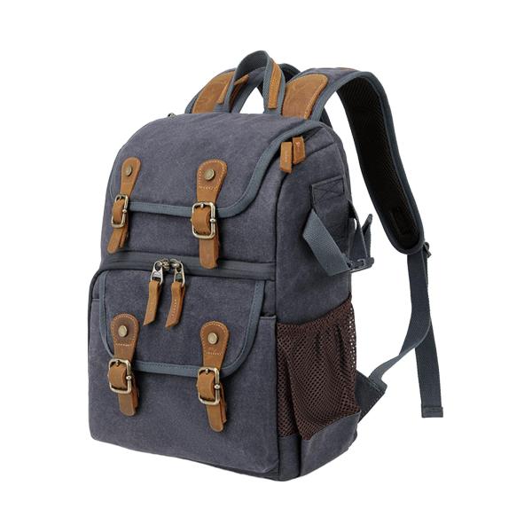 カメラバックパック カメラケース トラベルバックパック バックパッキング 狩猟 登山用 グレー