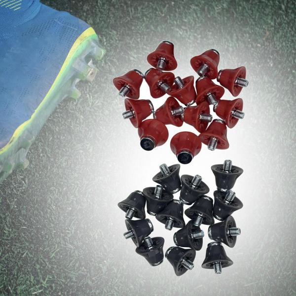 14 個トラックシューズアクセサリー 13mm フットボールブーツスタッドアスレチックスニーカー用レッド