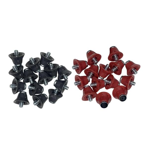 14 個トラックシューズアクセサリー 13mm フットボールブーツスタッドアスレチックスニーカー用レッド