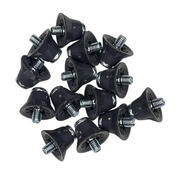 14 個トラックシューズアクセサリー 13 ミリメートルフットボールブーツスタッドアスレチックスニーカーグレーブラック