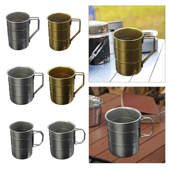 ステンレス鋼キャンプマグコーヒーマグピクニックハイキングバックパッキングギア