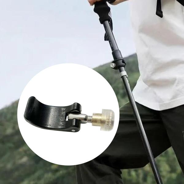 16mmパイプ用 クライミングポールロック トレッキングポールクリップ調整可能な登山スティックロック