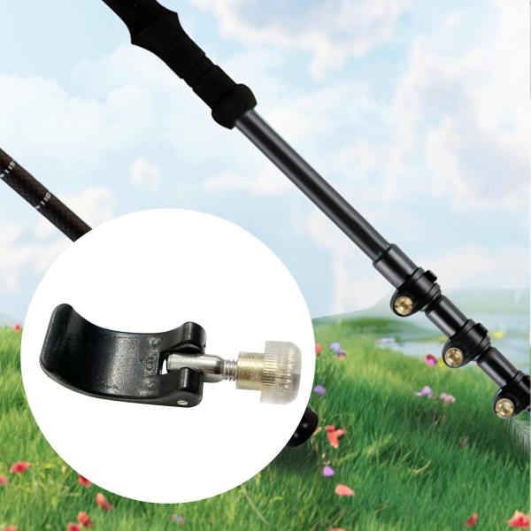 16mmパイプ用 クライミングポールロック トレッキングポールクリップ調整可能な登山スティックロック