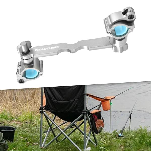 釣り椅子傘スタンド 直径22-26mm ガーデン傘マウントクリップ グレー