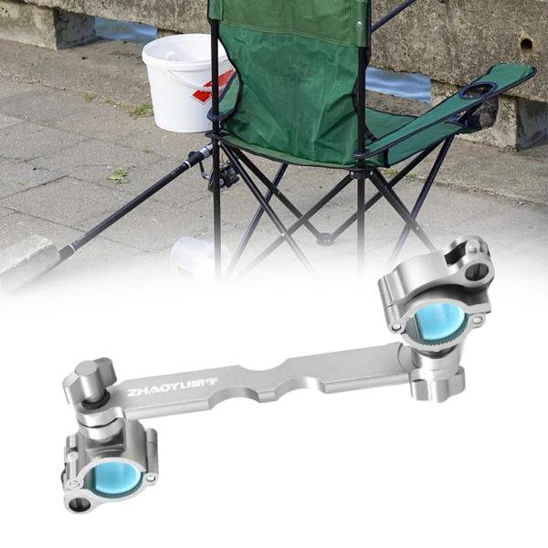 釣り椅子傘スタンド 直径22-26mm ガーデン傘マウントクリップ グレー