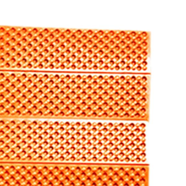 折りたたみ式スリーピングパッド ソフトピクニックヨガマット 旅行 バックパッキング アウトドア用 オレンジ