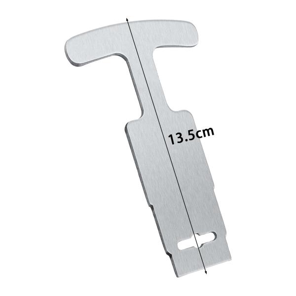 ハンドルグリップ付きプールプラグ取り外しツール、金属製プールカバー取り外しツール