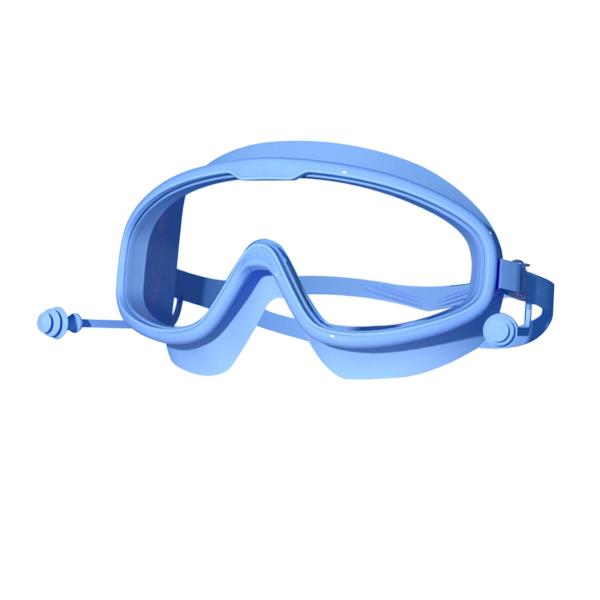 子供用水泳ゴーグル 漏れ防止 水泳用メガネ スイミングプール シュノーケリング ダイビング用 ブルー