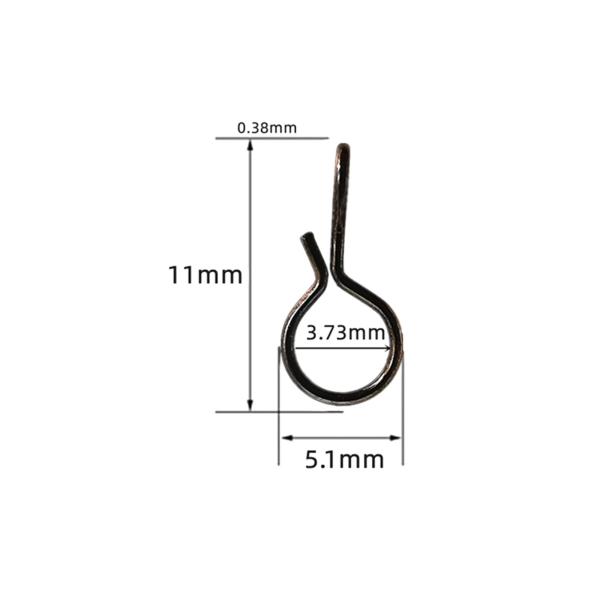 フライフィッシングスナップ 淡水・海水用 フライフックスナップ ノットスナップ XL 100個