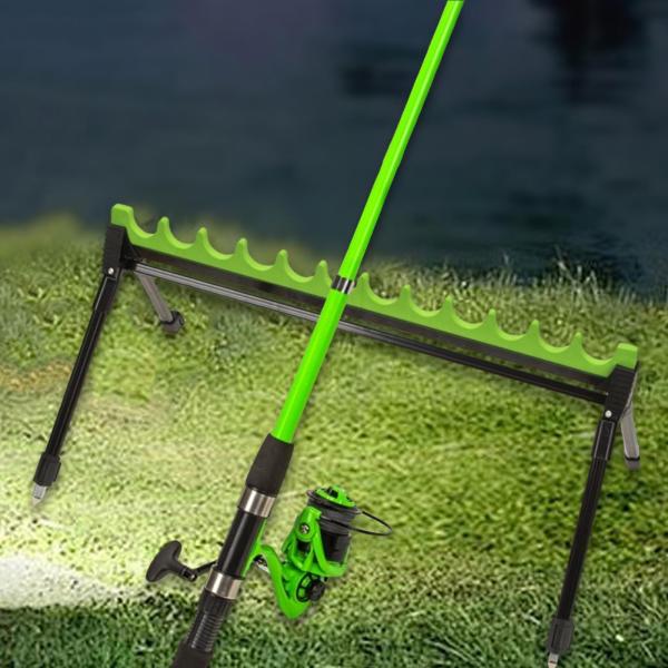 釣り竿ラック 省スペース ガレージ 車両 トラック用 実用的なディスプレイスタンド 12穴 64.5x40x31cm