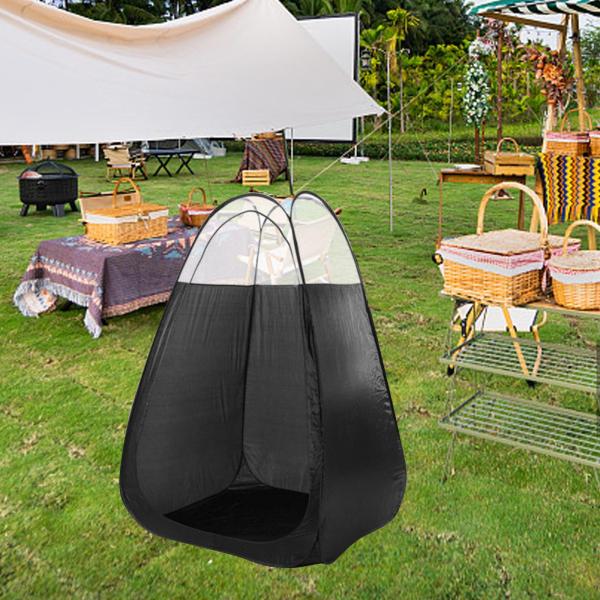ポータブルアッププライバシーシャワー更衣テントレインシェルター120x120x190cmキャンプ用トイレ着替え用軽量構造