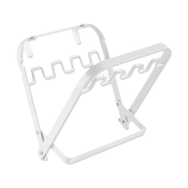 キャンプ用ゴミ袋ホルダー 吊り下げ式ゴミ袋ホルダー キャンプパーティー ピクニック用 ホワイト