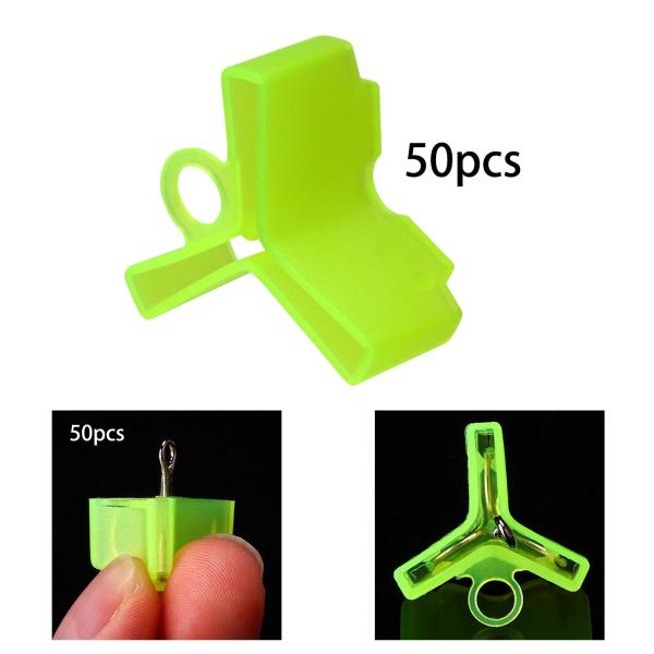 トレブルフックカバー 50個 蛍光イエロー 丈夫な釣り用トレブルフックボンネット 0.9cmx1.2cmx0.38cm