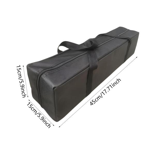 テントポール ジッパー付き収納バッグ ハイキング 調理器具用 丈夫な旅行用荷物バッグ 45x15x15cm