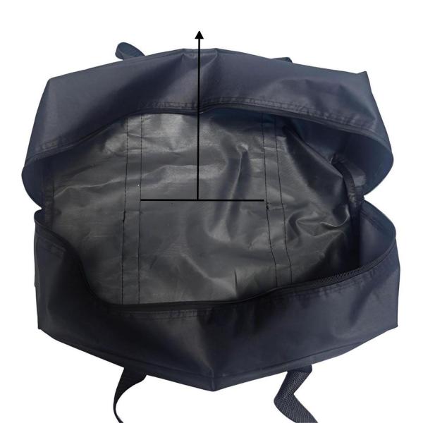 テントポール ジッパー付き収納バッグ ハイキング 調理器具用 丈夫な旅行用荷物バッグ 45x15x15cm