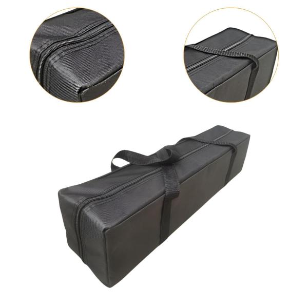 テントポール ジッパー付き収納バッグ ハイキング 調理器具用 丈夫な旅行用荷物バッグ 45x15x15cm