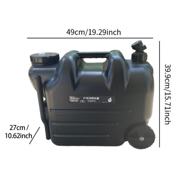 28L ウォーターコンテナ ウォーターキャリア 蛇口付き ウォータータンク 大型 車輪付き ウォータージャグ 釣り バックパッキング ドライブ 自宅用