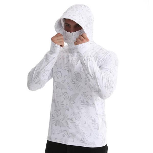メンズ日焼け止めパーカーシャツラッシュガード夏ハイキングスポーツ2XL