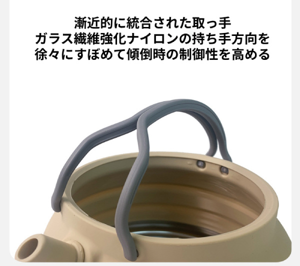 シリコンケトル  軽量 折り畳み コンパクト 軽い キャンプ 料理 鍋 登山用品 1.5L  ケトル 直火 IH対応 湯沸かし ケトル カップ ボウル