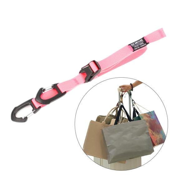 荷物ストラップ 旅行用 丈夫なスーツケースベルト 電車 ハイキング アウトドア スポーツ用 ピンク