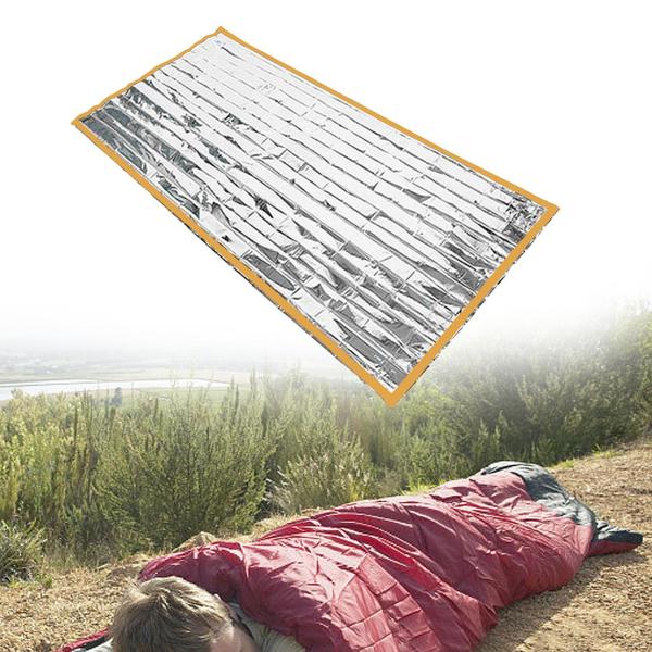緊急用ブランケット サバイバル 寝袋 キャンプ用品 保温ブランケット 登山 バックパッキング 寒いキャンプ用サバイバルブランケット
