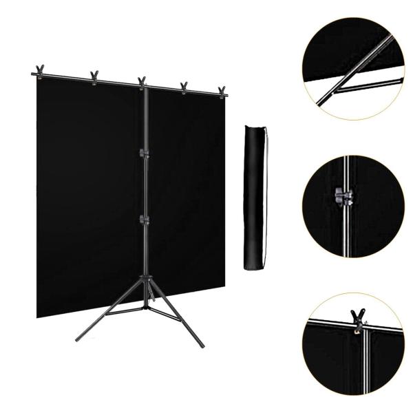 写真背景スタンド 取り付けブラケット 写真撮影パーティー背景サポート ブラックスクリーン