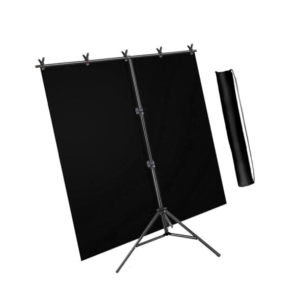 写真背景スタンド 取り付けブラケット 写真撮影パーティー背景サポート ブラックスクリーン