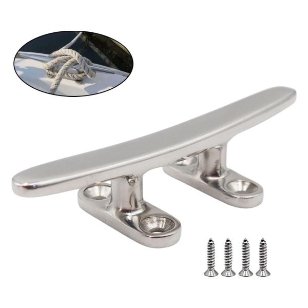 ボート オープンベースクリート 軽量 係留ドッククリート カヤック ヨット 牽引用 15cmx3.4cm