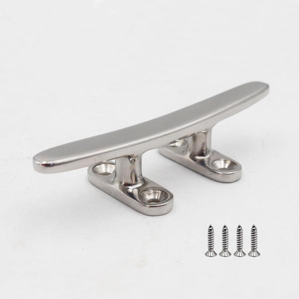 ボート オープンベースクリート 軽量 係留ドッククリート カヤック ヨット 牽引用 15cmx3.4cm