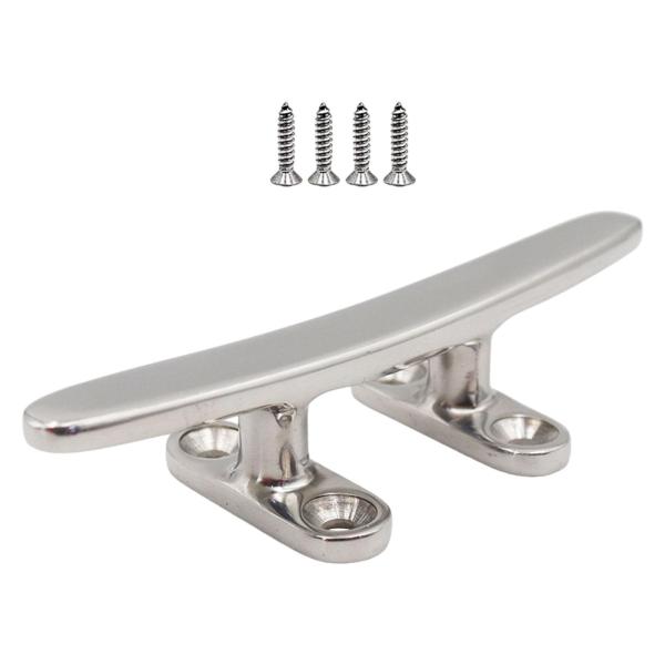 ボート オープンベースクリート 軽量 係留ドッククリート カヤック ヨット 牽引用 15cmx3.4cm