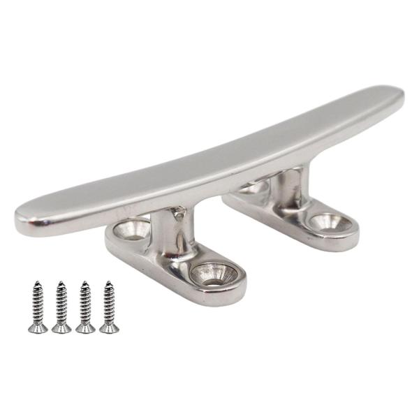 ボート オープンベースクリート 軽量 係留ドッククリート カヤック ヨット 牽引用 25cmx4.5cm