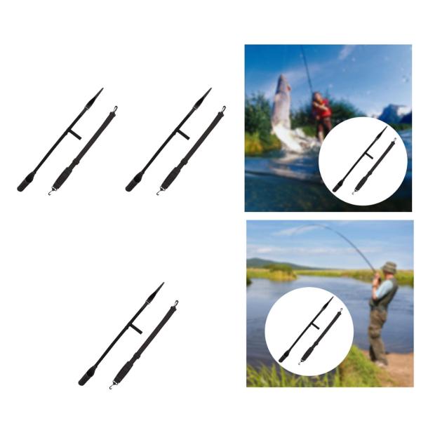 釣り竿キャリーストラップ 58〜130cm 調節可能なタックルキャリアショルダーベルト 1個