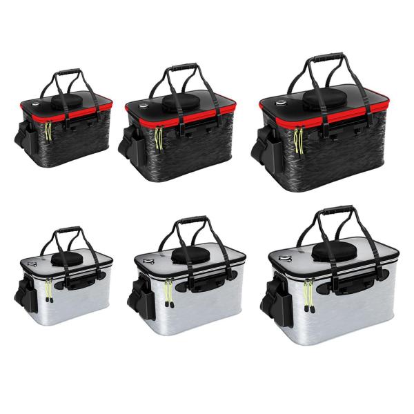 活魚バケツ 折りたたみ式 活魚コンテナ 釣り 旅行 キャンプ用 ブラック 小