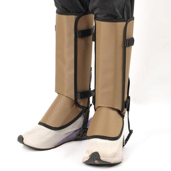 レッグゲイター 2個 多目的レッグプロテクター 登山 ウォーキング キャンプ用 カーキ