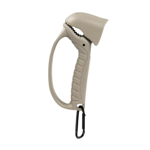 フィッシュリップグリッパー 丈夫なフィッシングリップグラバー 指を保護する 釣り用具 グレー